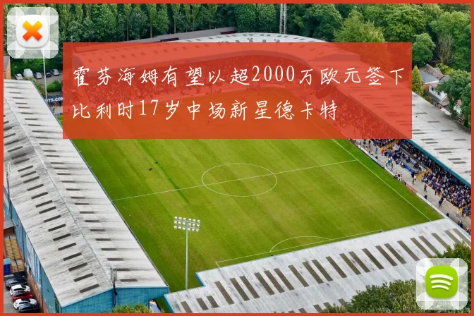霍芬海姆有望以超2000万欧元签下比利时17岁中场新星德卡特